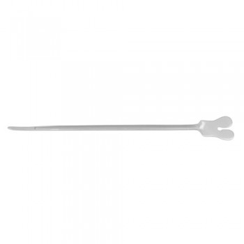 Nelaton Butterfly Probe / Grooved Director Stainless Steel, 16 cm - 6 1/4"